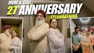 Mom Dad Ki Shaadi Ko 27 Saal Ho Gaye 😍 | Celebration Full of Surprises 🎁