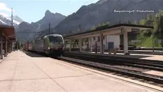 BLS Vectrons 475403 475401 at Kandersteg 17/05/2017