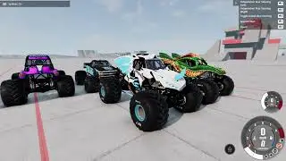 BeamNG Drive #3 - Large Spinner vs Supercar. Destroy supercars with giant smasher.