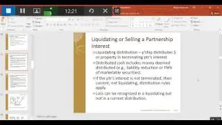 Chapter 10 liquidating distributions lecture