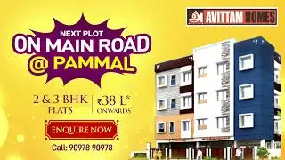 Flat for Sale | Plot near main road at Pammal | Avittam Homes