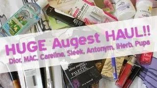 August Haul - Dior, MAC, Careline, Antonym, iHerb, Sleek, Pupa & Z Palette!