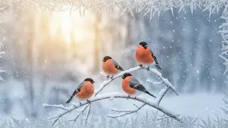 Снегири на снегу — Love vibe ❄️🐦