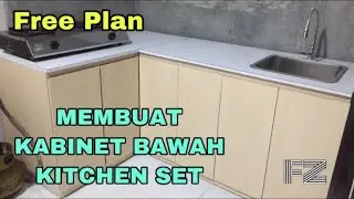 Cara membuat kitchen set sendiri - HPL - kabinet dapur