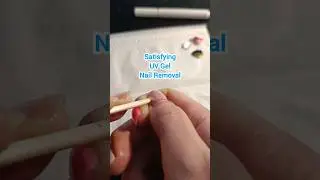 SATISFYING UV GEL NAIL REMOVAL 💅 #nails #uvgel #shorts