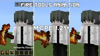 FIRE TOOLS ANIMATION || TEXTURE PACK MINECRAFT PE || MCPE 1.21+
