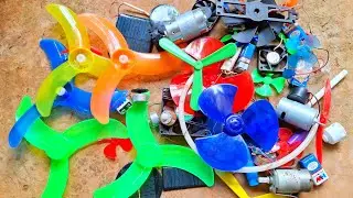 how  to make awesome ideas using dc motor fan / new dc moter science project ideas from waste