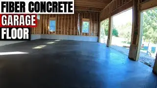 Installing a finishing a 2 car garage floor using 4000 lb reinforced concrete with fiber