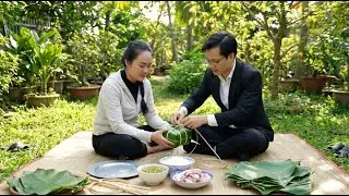 Ly Tu Tien & Jack Making Banh Chung | Bringing Tet Tradition to the City