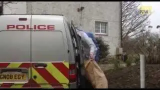 Forensic officers at scene of Capel Le Ferne 'murder'