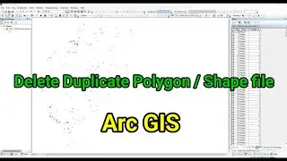 Arc GIS  Tutorial | How to delete Duplicate Polygon in the shape file using ArcGIS