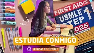 Estudia conmigo para el Step 1 &ndash; Sesi&oacute;n de 8 horas (Dia 69) (White noise background)