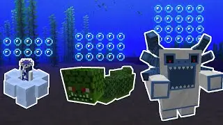 Which boss stays underwater the longest? All Minecraft Bosses water breathin