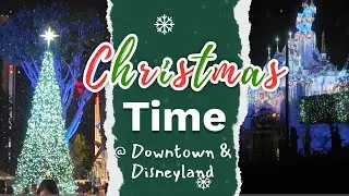 The first night of our Disney Holiday trip- Downtown Disney and Disneyland