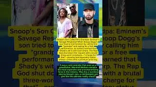 Snoop&rsquo;s Son Called Him Grandpa: Eminem&rsquo;s Savage Response! #Eminem #SnoopDogg #SlimShady #RapGod