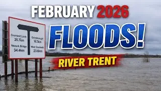 When will it stop? 🌧️ | River Trent floods after weeks of rain!