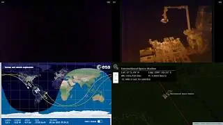 Radiation Over South America International Space Station NASA Live View With Map - 560 - 2020-01-28