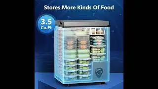 LifePlus 3.5 cu. ft. Chest Freezer Review | Compact Deep Freezer with Fast Cooling| Removable Basket