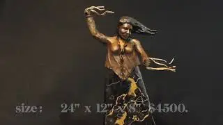 Making one of my stone and bronze sculptures