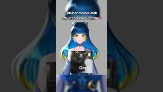 live2d hair length toggles #live2d #animation #vtuber #live2dwip