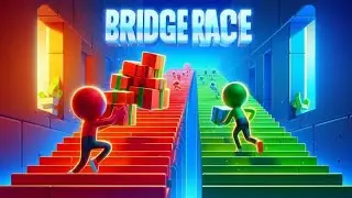 How to win hard level bridge race🤯 ! Bridge race Very Funny 😂#viral #shorts 