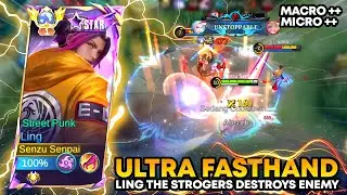 LING FASTHAND INASANE HAND SPEED &bull; AGGRESSIVE PLAY PERFECT MACRO & MICRO - Mobile Legends