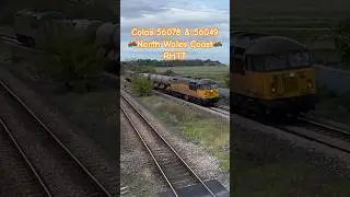 Colas Grids 56078 & 56049 RHTT Duties 🏴󠁧󠁢󠁷󠁬󠁳󠁿North Wales Coast🏴󠁧󠁢󠁷󠁬󠁳󠁿 #arthurgrowler