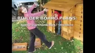 Builder Boards, a  playhouse children build themselves