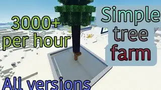 How to make simplest wood farm in minecraft pe | Minecraft | Hero op | #minecraft #heroop