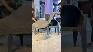 Plastic chairs cement craft ideas #shorts #chair #idea