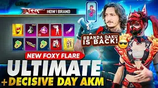 Esports Fantasy Foxy Flare Set | New Decisive Akm x Branda Daku | How Brand | Pubg Mobile