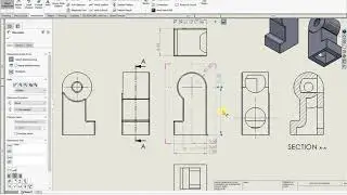 How to layout a basic Component Drawing in SW