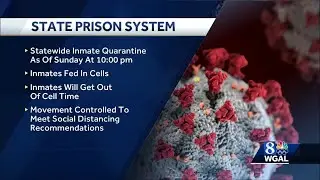 Pennsylvania Department of Corrections quarantines state prison system to prevent spread of COVID-19