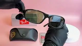 Ray Ban Sunglasses Model-Daddy-O RB2016 Color-601/31 Black/Green Lenses