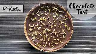 How To Make Chocolate Tart|Homemade Chocolate Tart Recipe|Biscuit Base Chocolate Tart|BACAH|