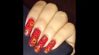 reverse stamping floral nail art/DIY Decals/BeautyBeam86