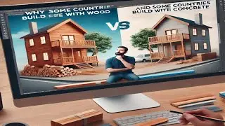 Building houses in countries: wood vs. concrete is better