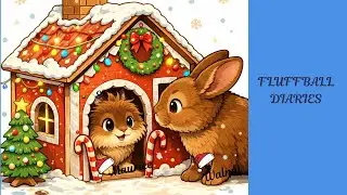 Lionhead Bunny Takes Over the Christmas House… While the Flemish Giant Pretends Not to Care  #bunny