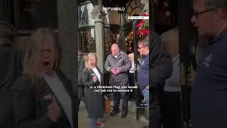 Британский паб не пустил женщину за ношение значка с палестинским флагом