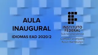 AULA INAUGURAL Idiomas EaD 2020/1