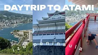 DAYTRIP TO ATAMI, JAPAN 🇯🇵 | atami castle, arcade, seafood, shopping streets