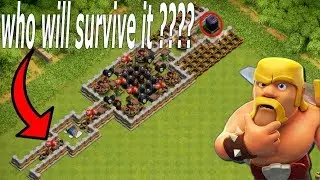 who will survive it ?? all traps maze vs all troops ||| must watch||| clash of clans||