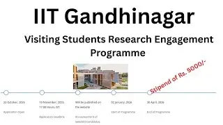 IIT GANDHINAGAR Visiting Students Research Engagement Programme10 November, 2025, 17.00 Hours, IST