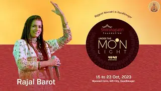 Rajal Barot Biggest Navratri Gandhinagar Shikshapati Faundtion Under The Moon Light Garba 2023
