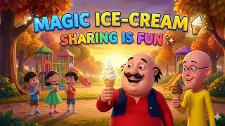 Motu Patlu Sharing Ice-Cream 🍦 | Happy Kids Story | 3D Animation