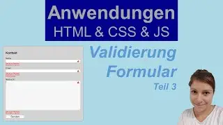 Formular Validierung mit HTML, CSS und JavaScript - Teil 3