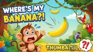 🎵 Naughty Monkey Lost His Banana 🍌🐒 | Fun Kids Poem (4:22 min)