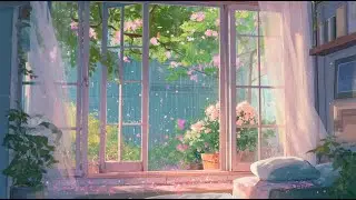 1 Hour of Gentle Rain & Piano with Falling Sakura &ndash; Anime Ambience for Sleep, Study & Relaxation
