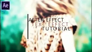 After Effect Text Effect l AE Tutorial