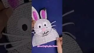 News paper collage art| Newspaper Craft rabbit | Creative Crafts for Kids By recycling Newspapers